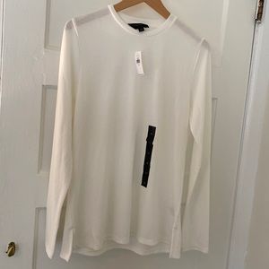 Banana Republic Factory White Long Sleeved Women’s Shirt, medium